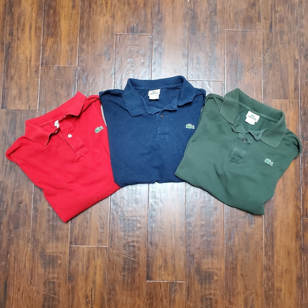 Lacoste Polo shirts 3 for 1